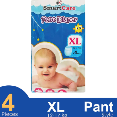 Smart Care Pant System Baby Diaper Ultra Thin (XL Size) (12–17 kg) – 4 Pcs